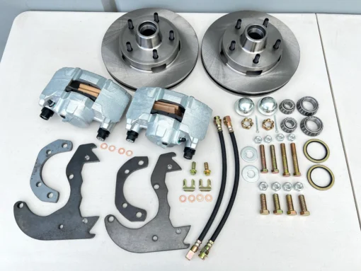1958-64 CHEVY IMPALA POWER BRAKE ZERO OFFSET BOLT-ON FRONT DISC BRAKE KIT [NEW]