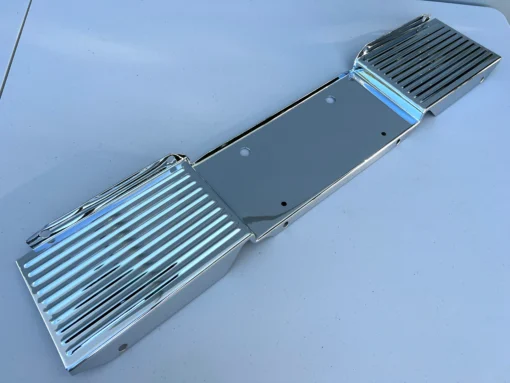 1962 CHEVROLET IMPALA , FULL-SIZE PASSENGER CAR REAR LICENSE PLATE PANEL [NEW] [CHROME FINISH]