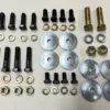 1958-64 CHEVY IMPALA BEL AIR BISCAYNE FRONT SUSPENSION HARDWARE KIT , BOLT KIT / RAW FINISH