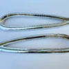 1959 CHEVY IMPALA / FULL SIZE TAIL LIGHT BEZELS 1PAIR / CHROME FINISH [ORIGINAL OEM RESTORED]