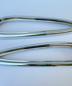 1959 CHEVY IMPALA / FULL SIZE TAIL LIGHT BEZELS 1PAIR / CHROME FINISH [ORIGINAL OEM RESTORED]