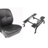 Low Back Vinyl Bucket Seat, Passenger Side, Black, w/Seat Mount